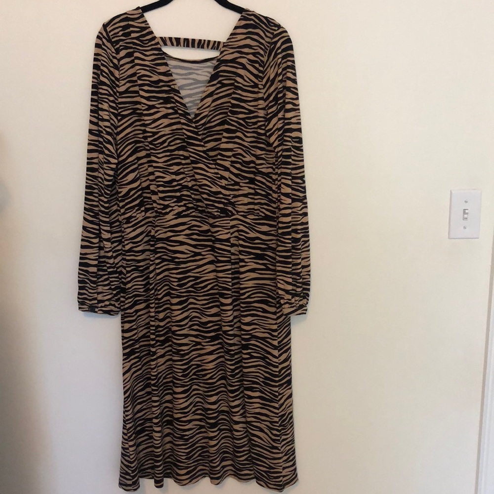 Tiger stripe dress loft